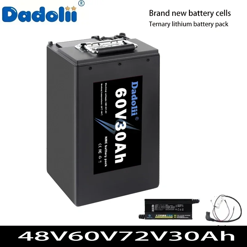 Batteria al litio per veicoli elettrici60v72V Batteria al litio da 200 km di super capacità Batteria al litio per triciclo per moto elettriche
