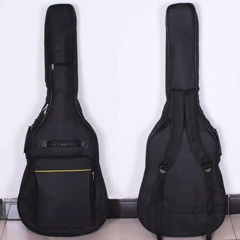 Wasserdichte Oxford-Gitarrentasche für Akustikgitarren, dick gepolstert, mit doppeltem Schultergurt, ideal für den täglichen Transport und Auftritte im Freien. – Detail 2
