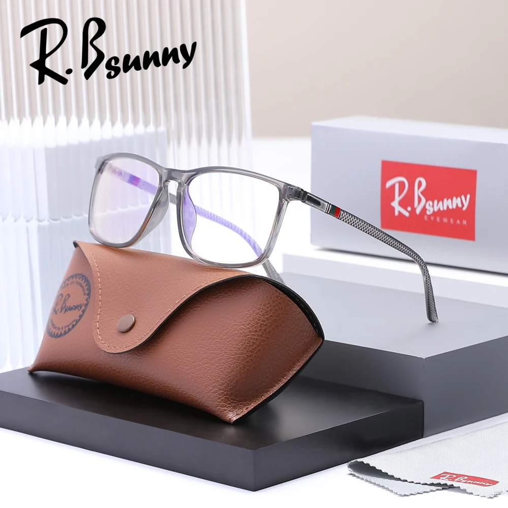 Rectangle Blue Light Blocking Computer Glasses Frame No Degree Anti-Blue Ray Eyewear Blocking Glasses for Woman Men