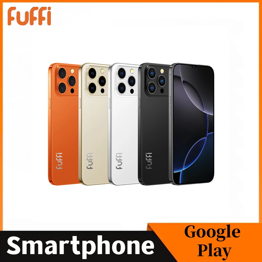 FUFFI Global Vision i17 Pro Max Smartphone Android 4GB RAM 128GB ROM 6.3 Inch Phone 2280x1080HD 24+48MP 4G Network Mobile Phones
