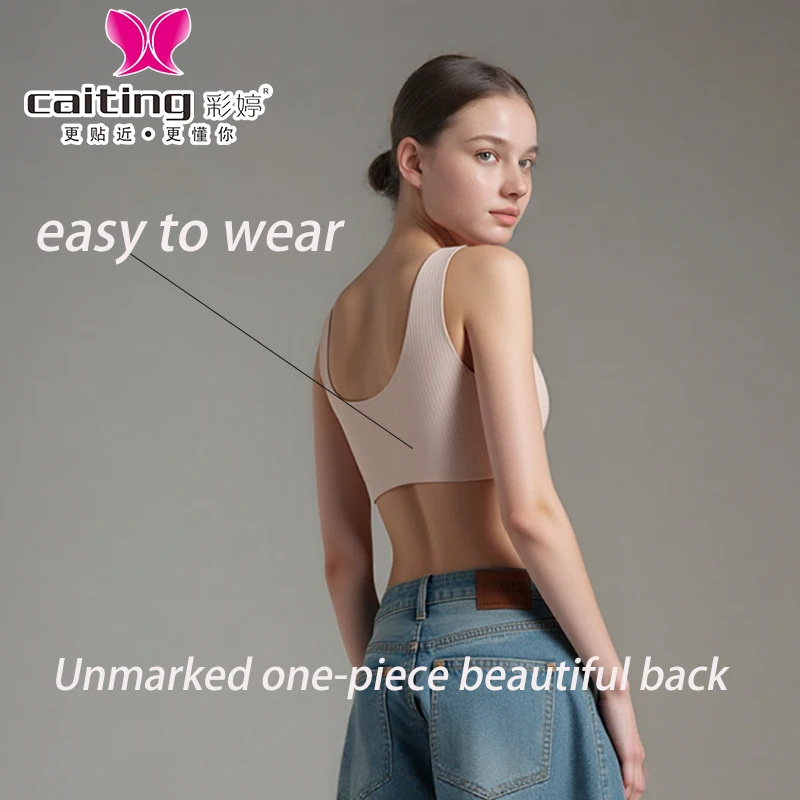 CAITITNG-Sujetador de lactancia para mujer, ropa interior de maternidad con hebilla frontal, lencería de lactancia suave y cómoda de algodón