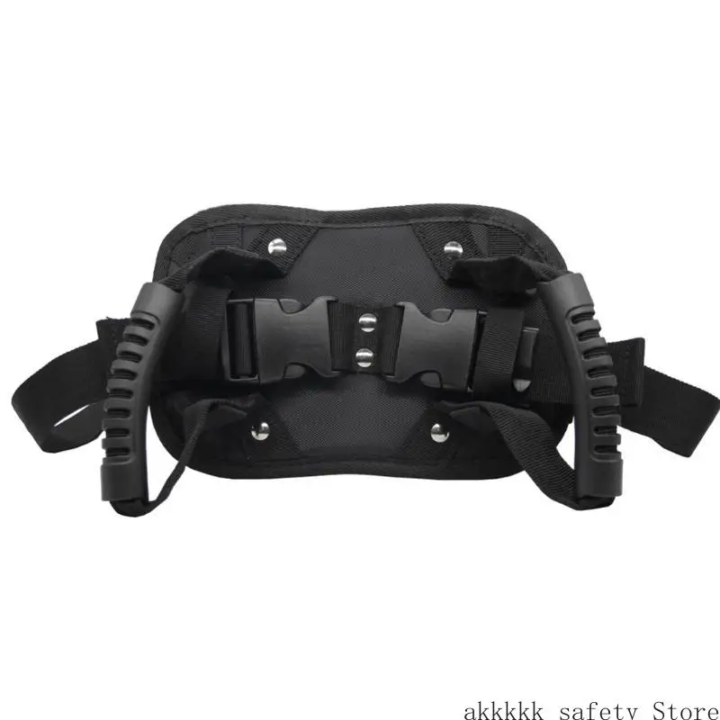 

XXFF Adjustable Motorcycle Safety Belt Non-slip Strap with Grip Handle Rear for Seat Belt Children Safety Harness