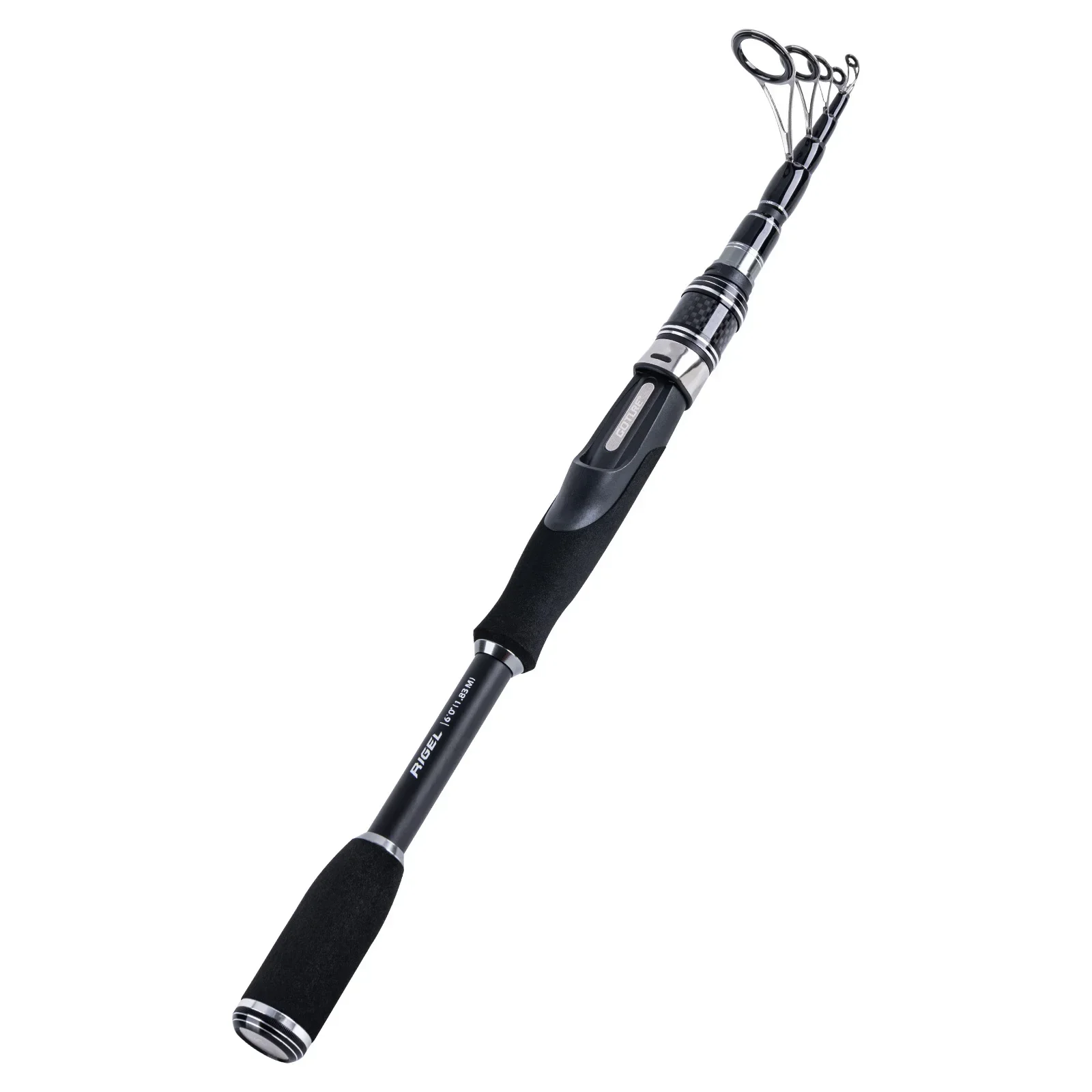 Goture-Varas Telescópicas para Pesca, Portátil, Ultra-Curto, Fiação, Fundição, Vara de Pesca para Mar e Água Salgada, 1,83 m, 2,1 m, 2,4 m, 2,7 m