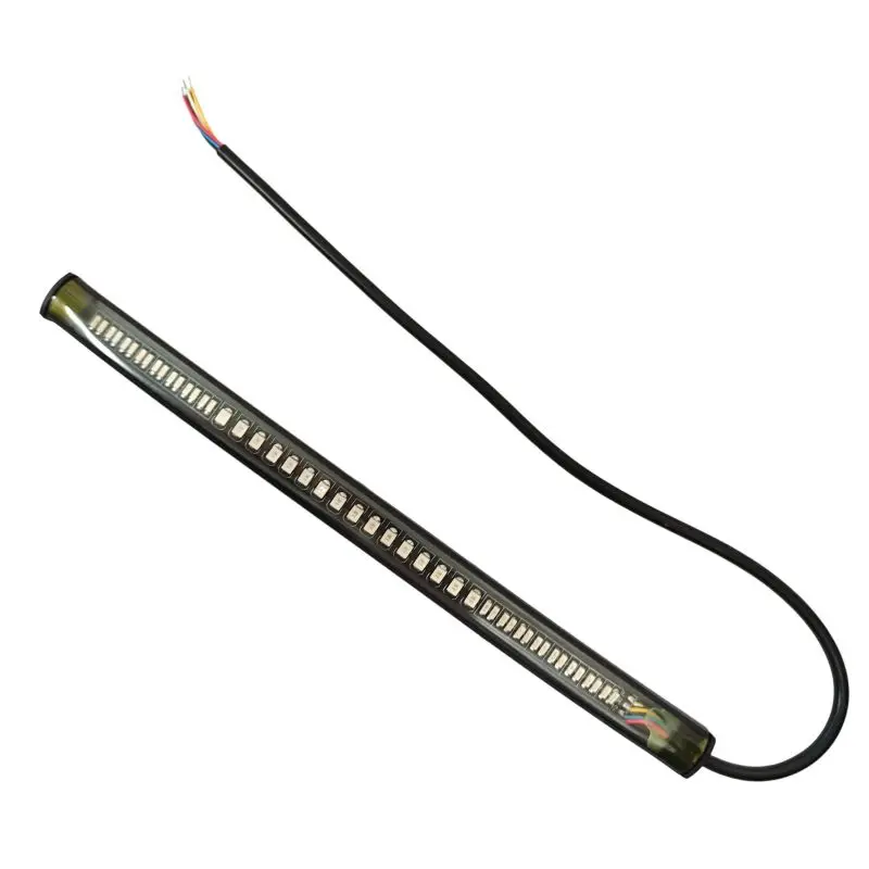 12V Motorcycle Tail Light Bar Strip 48 LED Rear Brake Stop Turn Signal Lamp for Moto