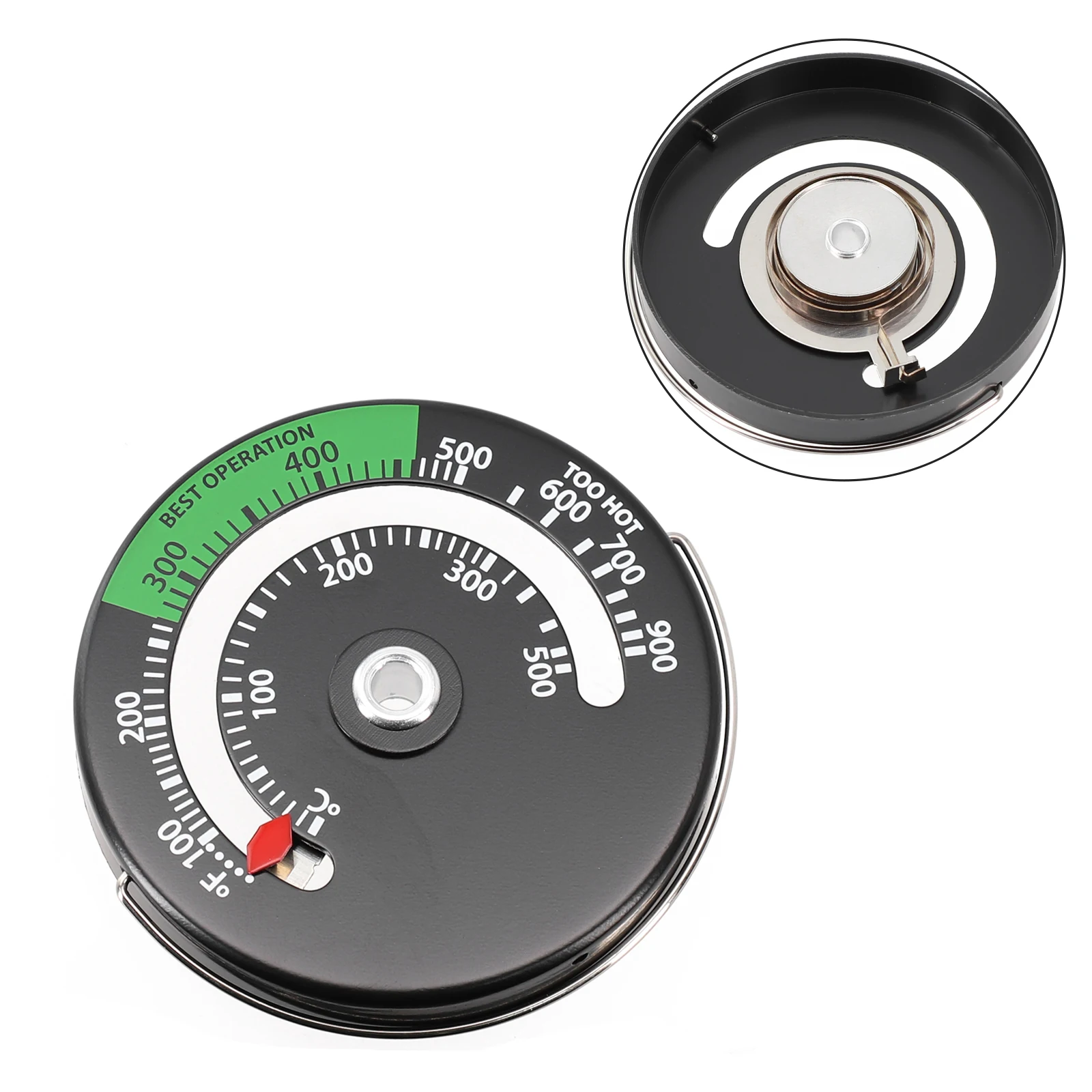 Temperature Fireplace thermometer Stove Thermometer Kitchen Measurement Oven Stove Aluminum Alloy Aluminum alloy
