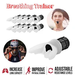 Spirometry Breathing Exercise Device with Adjustable Resistance Boost Lung Capacity & Abdominal Strength Device o2 Lung Trainer