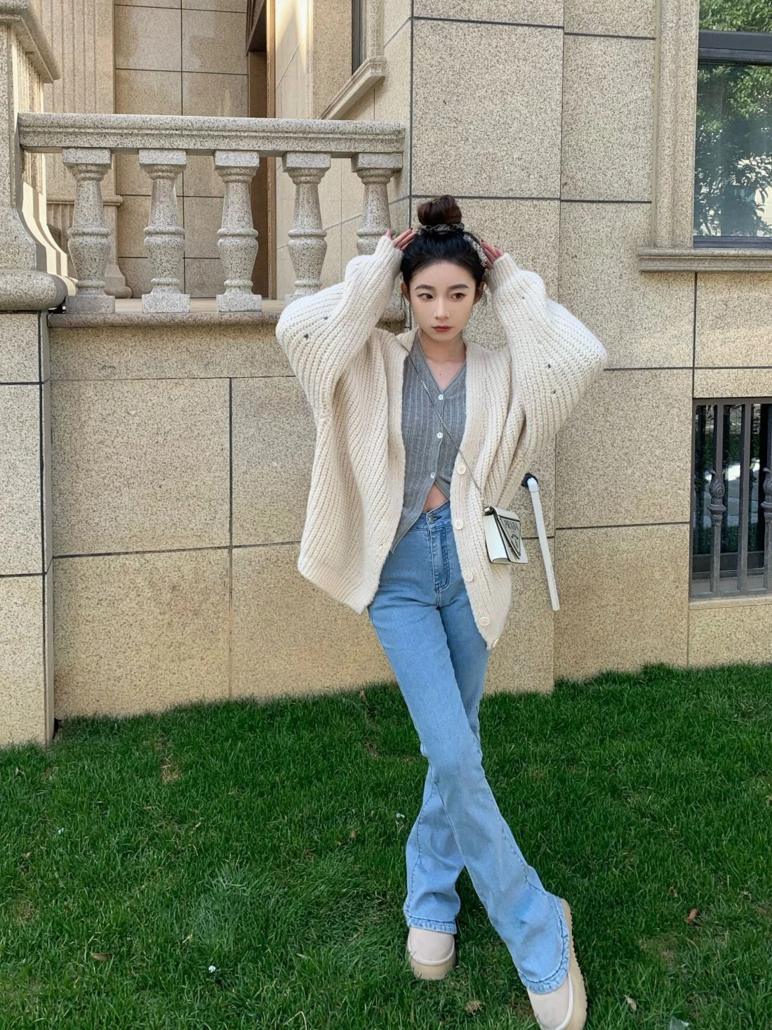 

Новые весенние джинсы с высокой талией, зауженные, стрейч, из хлопка, синие, женские, премиум-класса, модные брюки