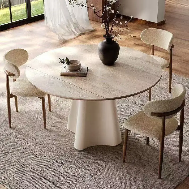 New Chinese-style premium square-shaped round solid wood dual-purpose table small apartment  simplicity