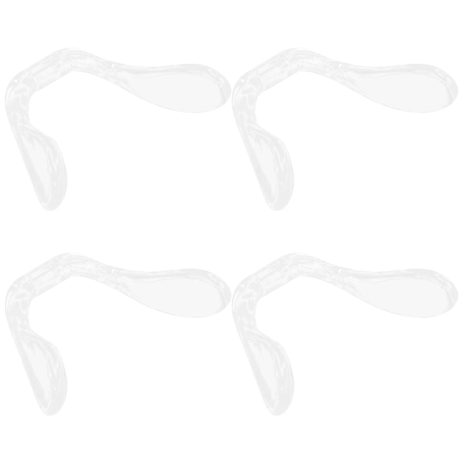 

4 Pcs Glasses Nose Pads Eye Replacement Grips Eyeglasses Hard Plastic Clear