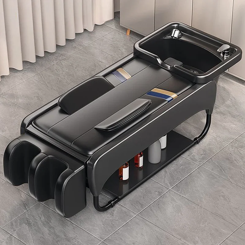 

Modern Lightweight Hair Salon Smart Electric Massage Shampooing Chair Barbershop Hair Creative Fashion Salon Furniture FYSC