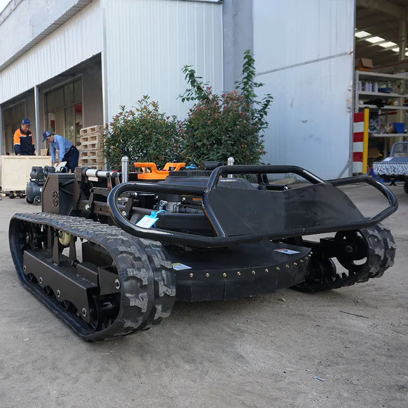 

Professional Mini Intelligent Self-Propelled Lawn Mower Rubber Crawler Agricultural Remote Control Automatic Mowing Machine