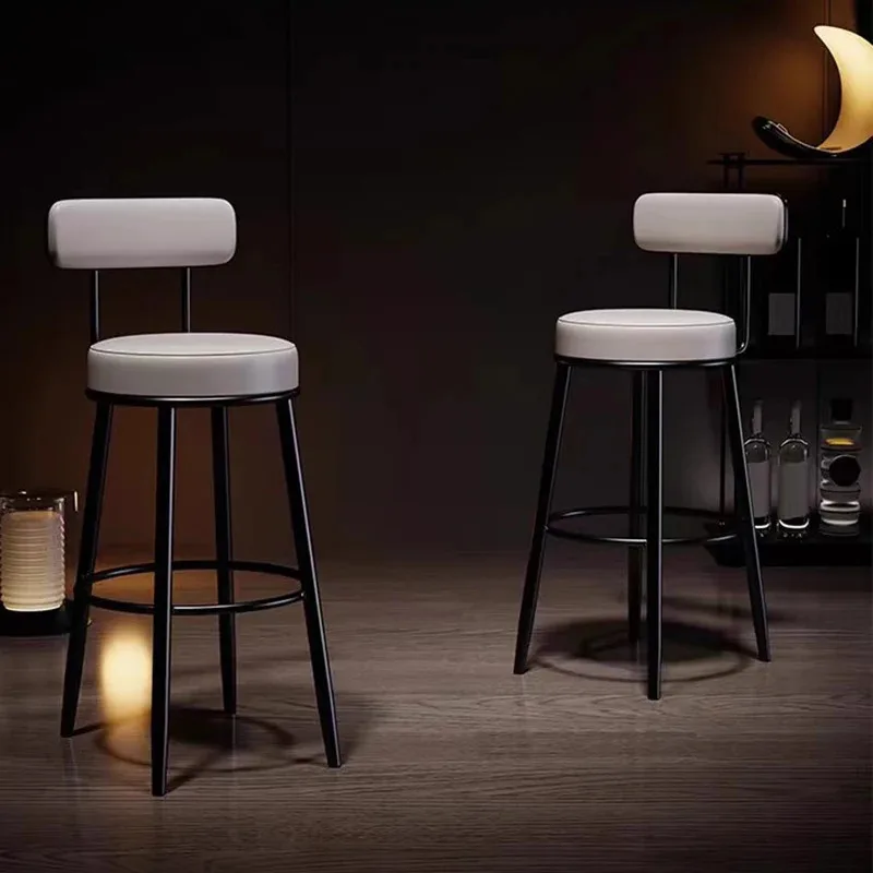 Sedia da Bar lunga di lusso rilassante morbida Reception all'aperto Designer Pedicure sgabelli da Bar barbiere Taburete Alto Lounge Suite mobili