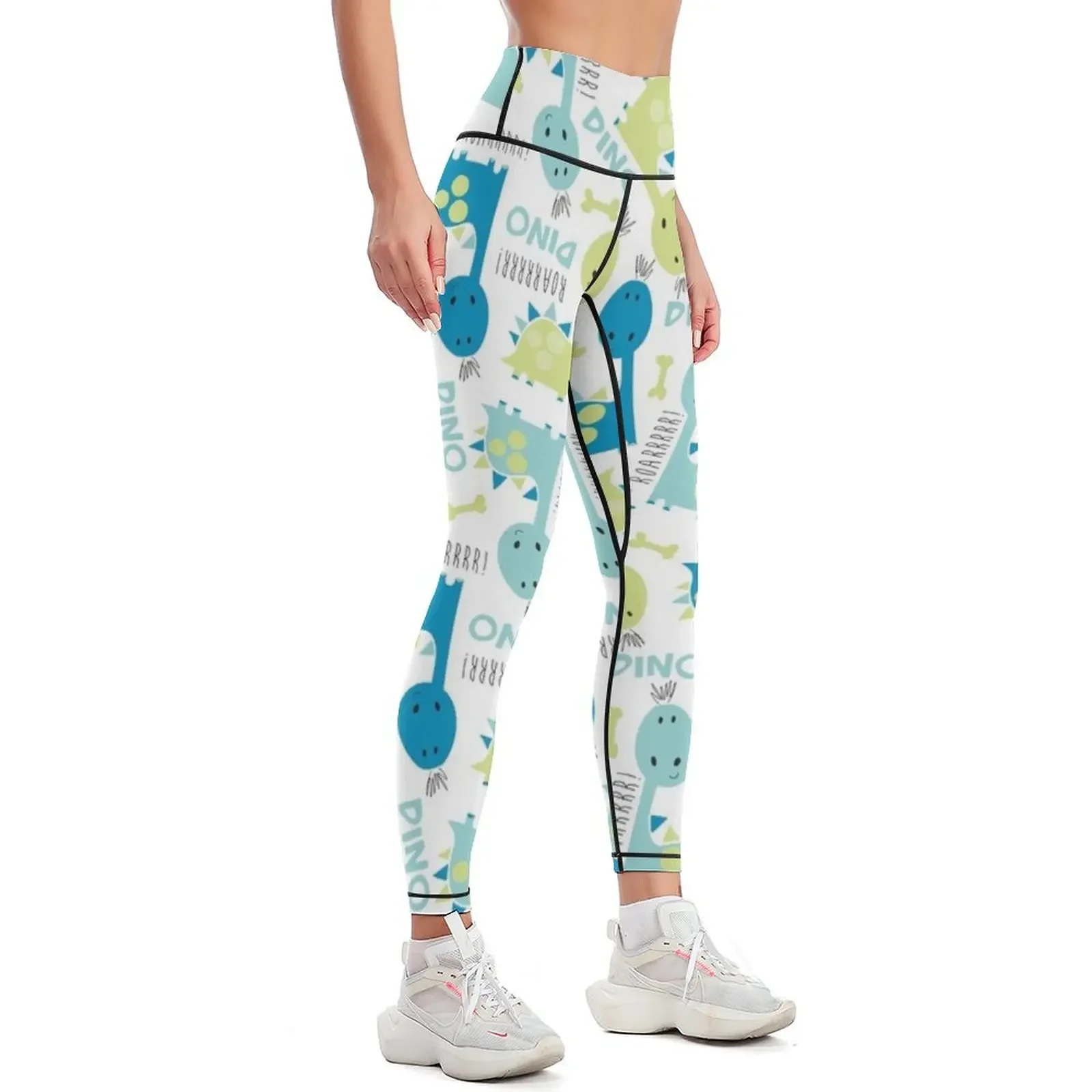 Little Roarrrrrr Dinosaurs Leggings sportswear for gym Training pants sports tennis for sport set Womens Leggings