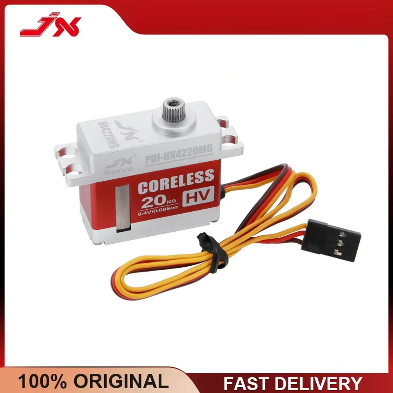 JX HV4220MG 20KG Coreless Metal Gear Digital Servo 8.4V High Voltage for RC Car Boat Aircraft Helicopter