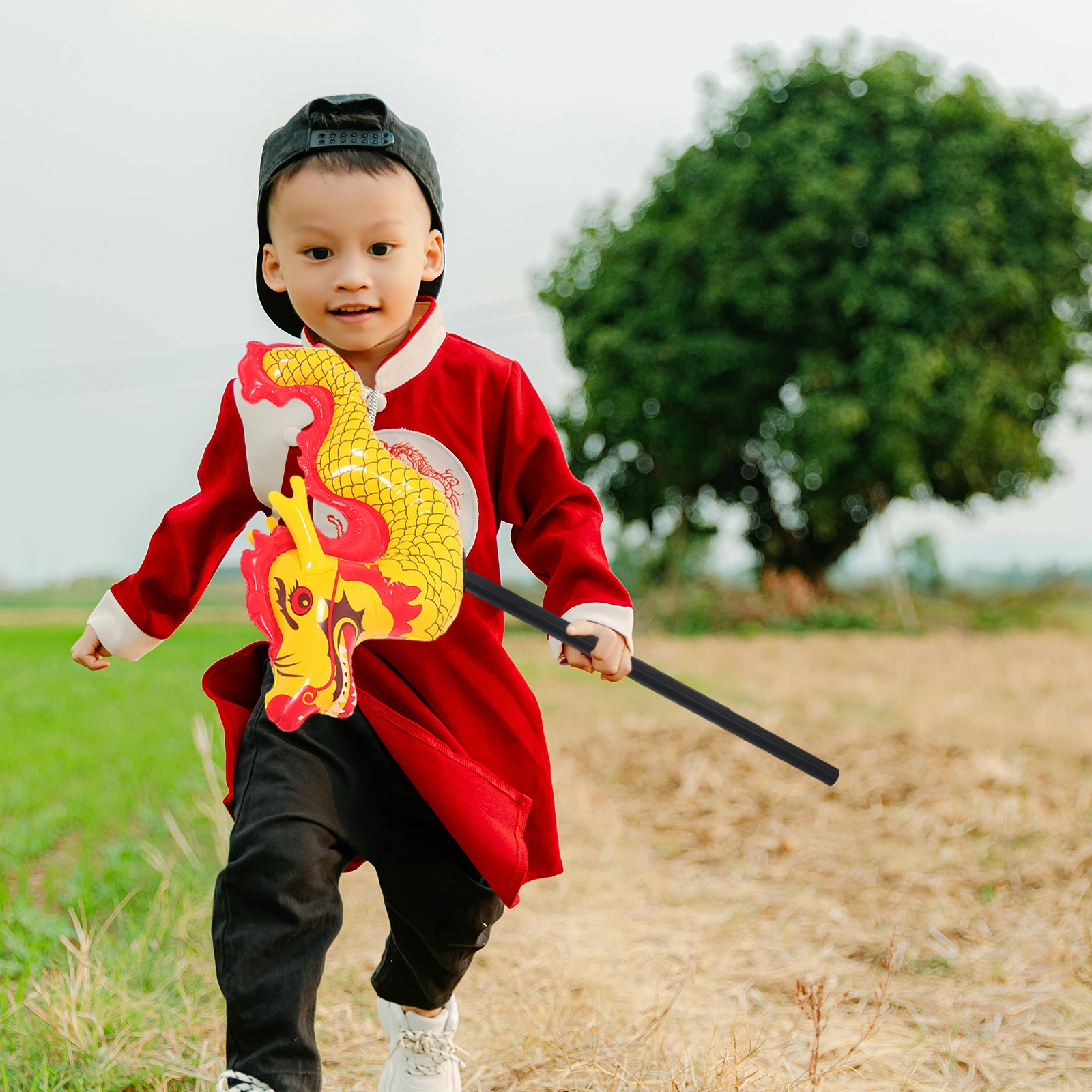 

3 Pcs Inflatable Chinese New Inflatables Lunar Calendar Festival Decorations Pvc Favor