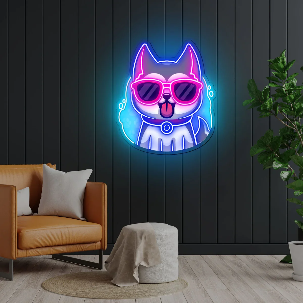 

Cool Husky Dog Neon Sign, Dog Neon Sign Animal Neon Sign,Kid Room Decor Home Decor Gift For Teen