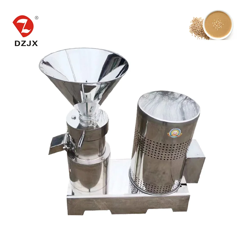 

DZJX Heavy Duty Carbon Steel Industrial Colloid Mill For Nut Butter Flour Milk Corn Fruit Water Processing 150kg/Hour Capacity