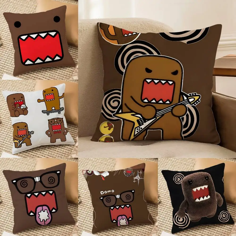 

Cute D-Domo-k-Kun Pillow Case Anti-dustmite Invisible zipper Sofa Bed