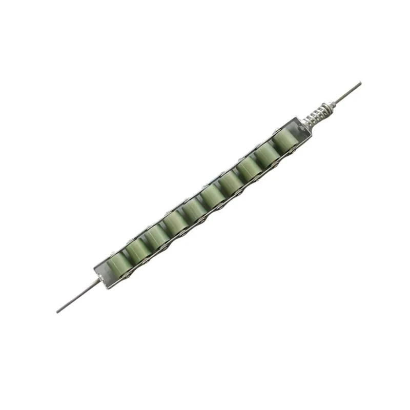 Escalator Parts Handrail Tension Chain 10 Rollers Use for SHENLONG Escalator 50*50*6202 OD 50mm W 50mm Bearing 6202 Pitch 60mm