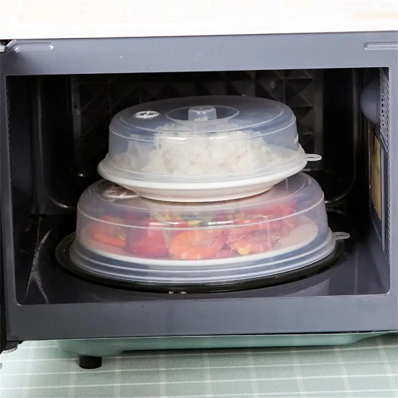 Microwave Food Cover Heat-resistant Food Splatter Guard Lid Anti-Sputtering Cover Non-Splatter Lid Fresh-keeping Lids Cookware