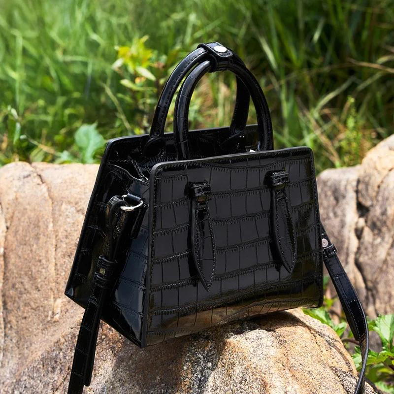 2025 المرأة الفرنسية البساطة الصغيرة مربع سبليت الجلود حقيبة يد صغيرة السيدات حقيبة كتف كروسبودي للاستخدام اليومي والتنقل #5