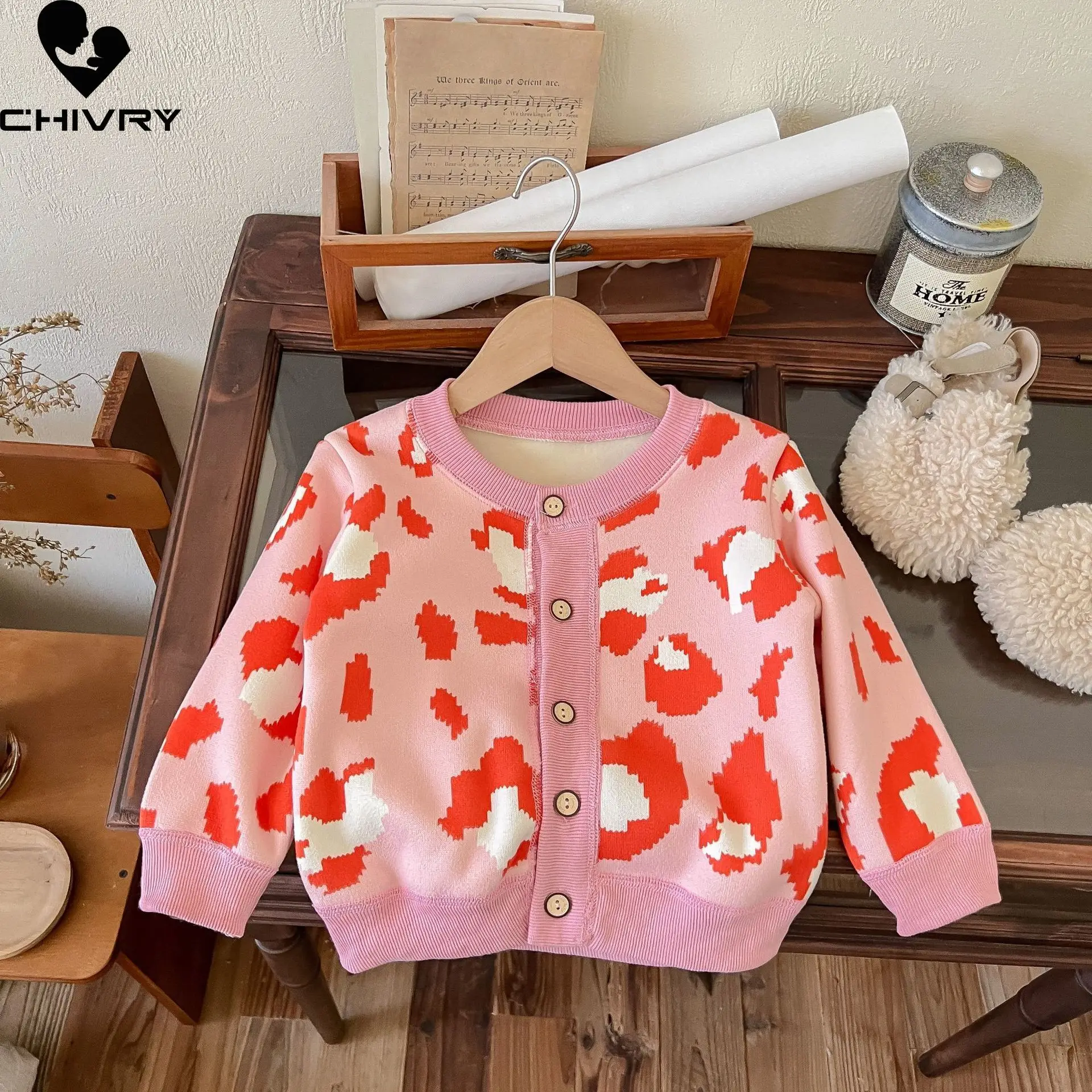 Pull épais à manches longues pour enfants, manteau de dessin animé pour bébés garçons et filles, cardigan chaud sans carreaux, automne et hiver, nouveau