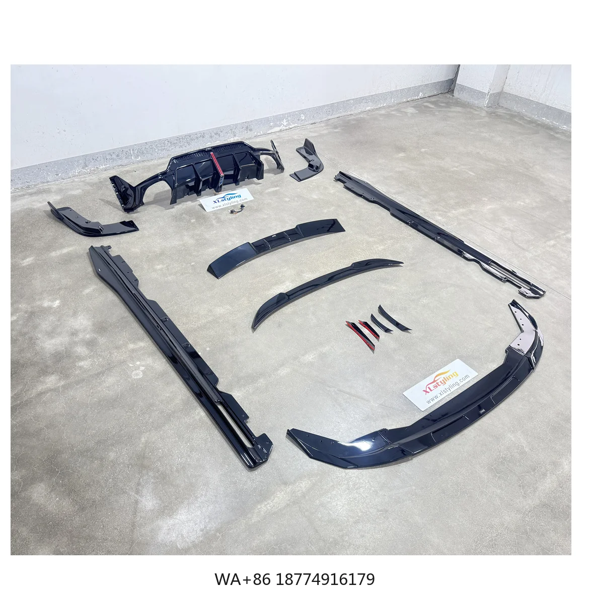 

VTEN Car Bumper MP Body Kit Front Lip Splitter Side Skirt Rear Diffuser With LED Grille Spoiler for G20 LCI and PRE-LCI