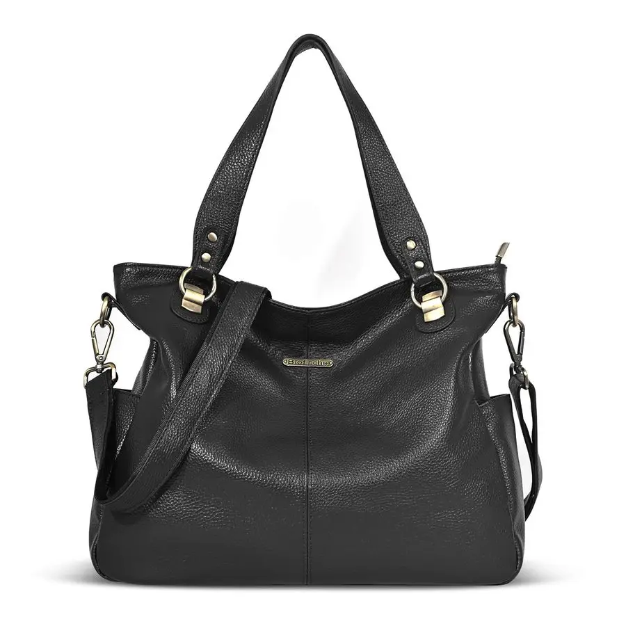 

Leather Hobo Bag for Women Large Slouchy Tote Purse Soft Real Shoulder Handbag Satchel for Laptop Work Lady