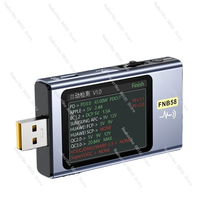 

FNB58 USB Voltage Ammeter Type-C Fast Charge Power Tester QC/PD