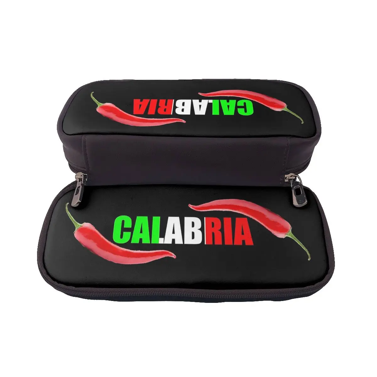 Calabria Peperoncino, estuche de cuero Tricolore Italy para niños, regalos, caja para bolígrafos, bolsa para lápices, suministros de papelería, bolsa para guardar bolígrafos