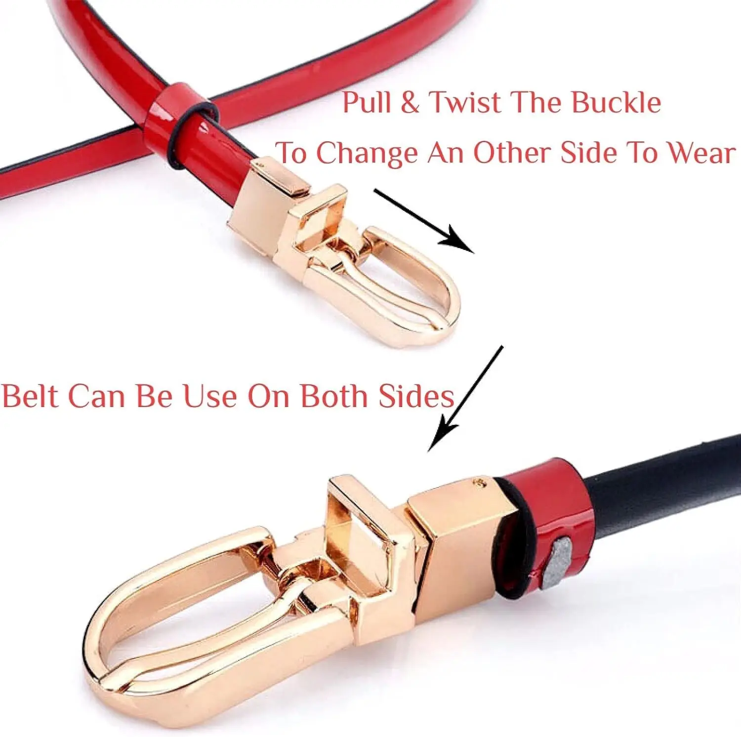 New Design Thin Belt Gold Buckle Women\'s Belt Genuine Leather Casual Women\'s Dress Jeans Waistband Fashion Cowskin Belts