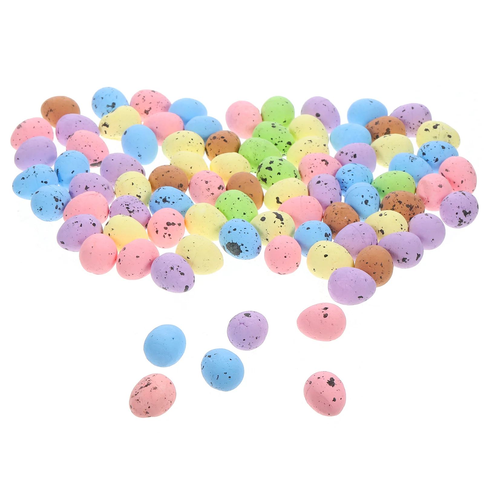 100 Pcs Bird Nest Egg Special Easter Eggs Pastel Quail Simulation DIY Decorate Toddler