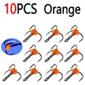 10 piezas de color naranja