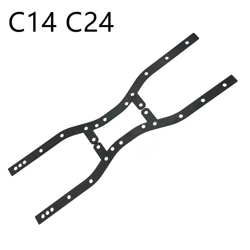 WPL C14 C24 C34 C44 B14 B24 2 pezzi telaio in metallo trave telaio laterale telaio RC auto aggiornamenti pezzi accessori di ricambio