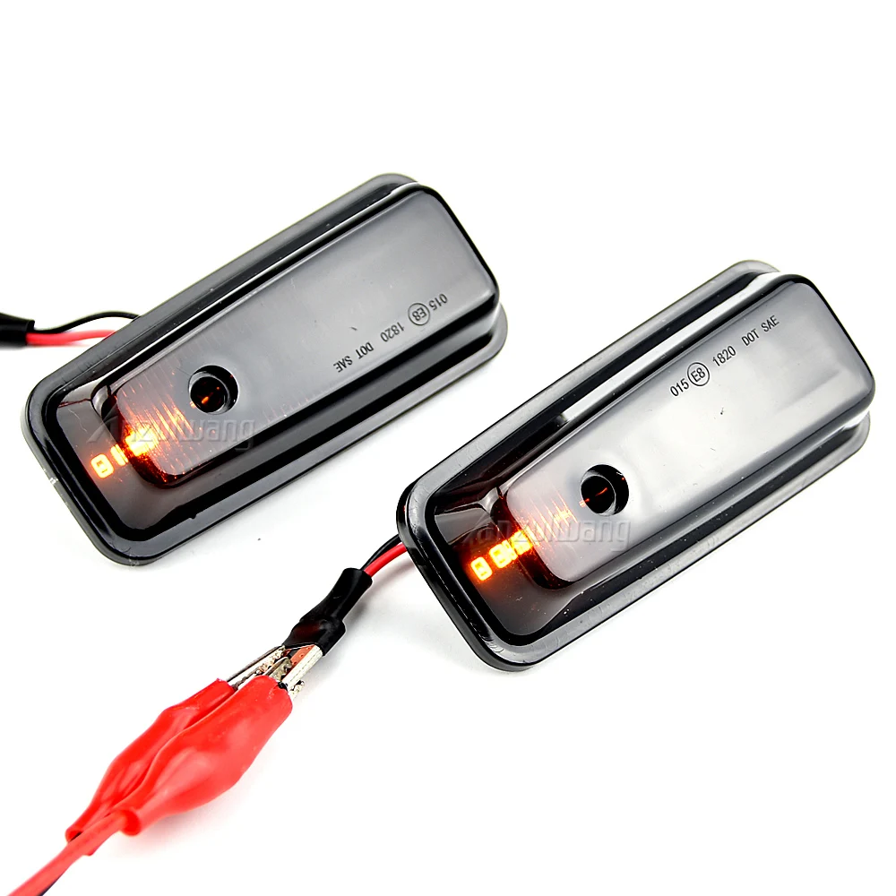 2Pcs Dynamic LED Side Marker Light Turn Repeater Lamps For Mercedes Benz G Class W463 W461 G500 G550 G55 G63 G65 1986-2002