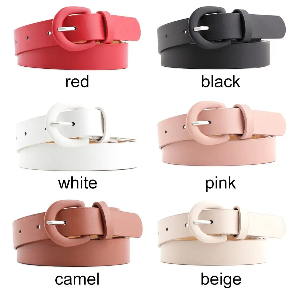 موضة جديدة واسعة الخصر حزام الزخرفية الخصر حزام حدوة الحصان مشبك لون الحلوى حزام للنساء الجينز فستان حزام