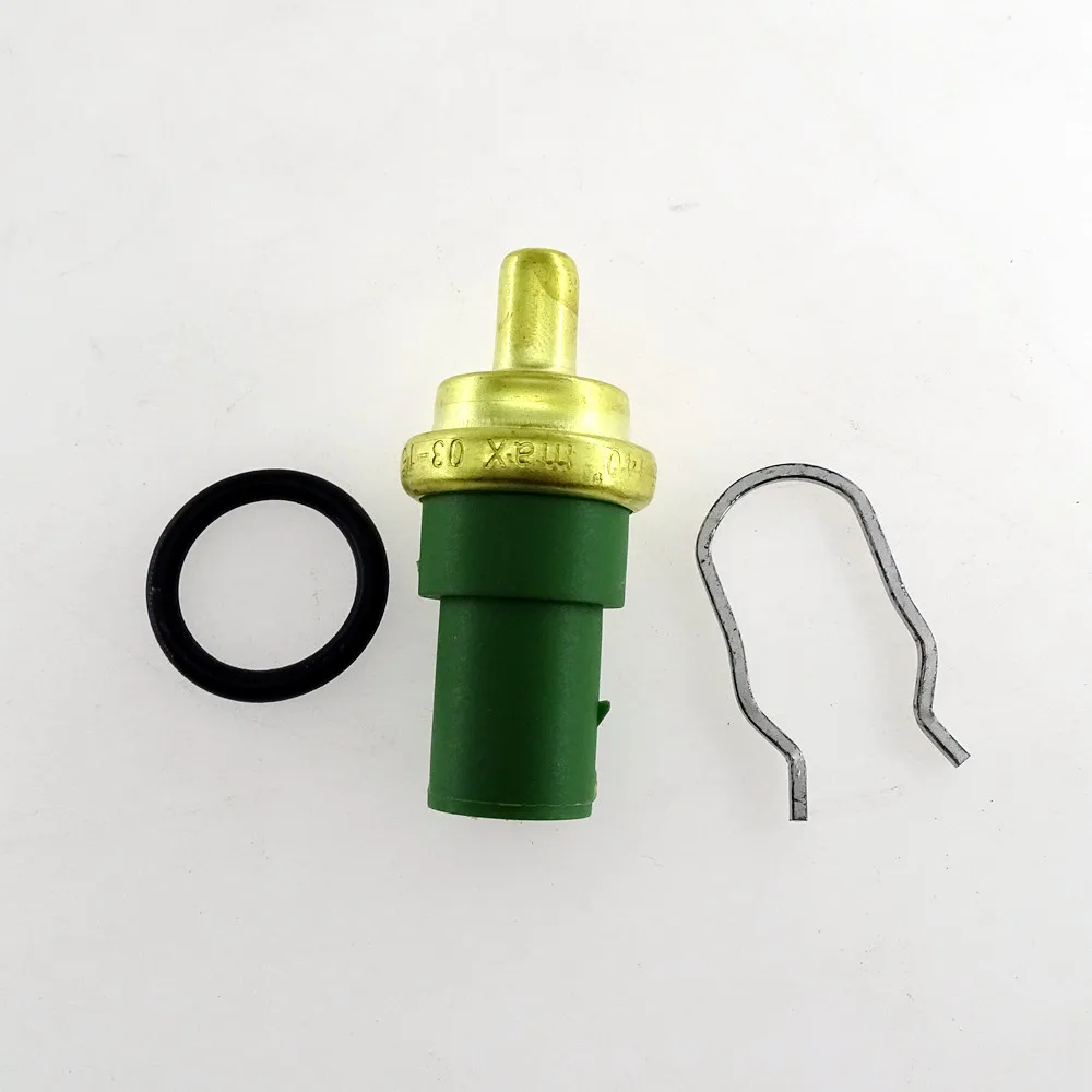 เซ็นเซอร์วัดอุณหภูมิน้ำหล่อเย็นเครื่องยนต์รถยนต์สีเขียว รุ่น 059919501A สวิตช์วัดอุณหภูมิน้ำ 4 ขา สำหรับ Audi A2 A3 A4 A6 TT VW Passat Golf 078919501C