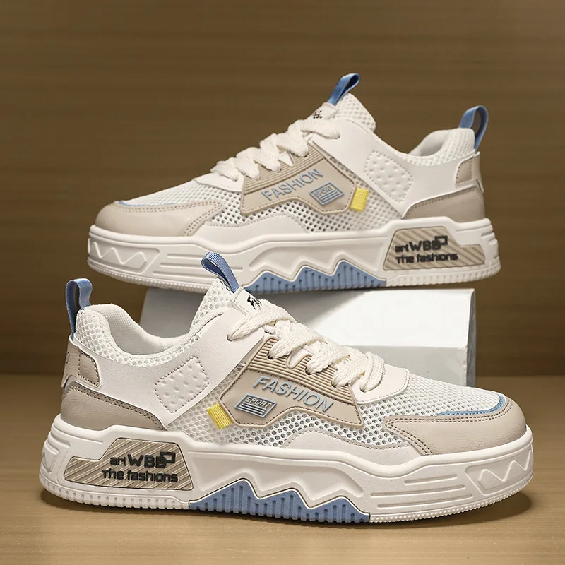 

Новая летняя легкая дышащая спортивная удобная сетчатая мужская обувь для отдыха, модная универсальная мужская обувь