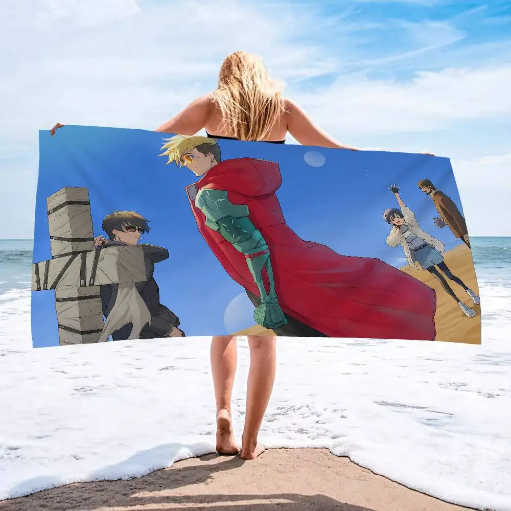T-Trigun S-Stampede E-sports Microfiber Printed Beach Towel Mountain Climbing Yoga Beach Swimming Running Absorbent Soft Towel