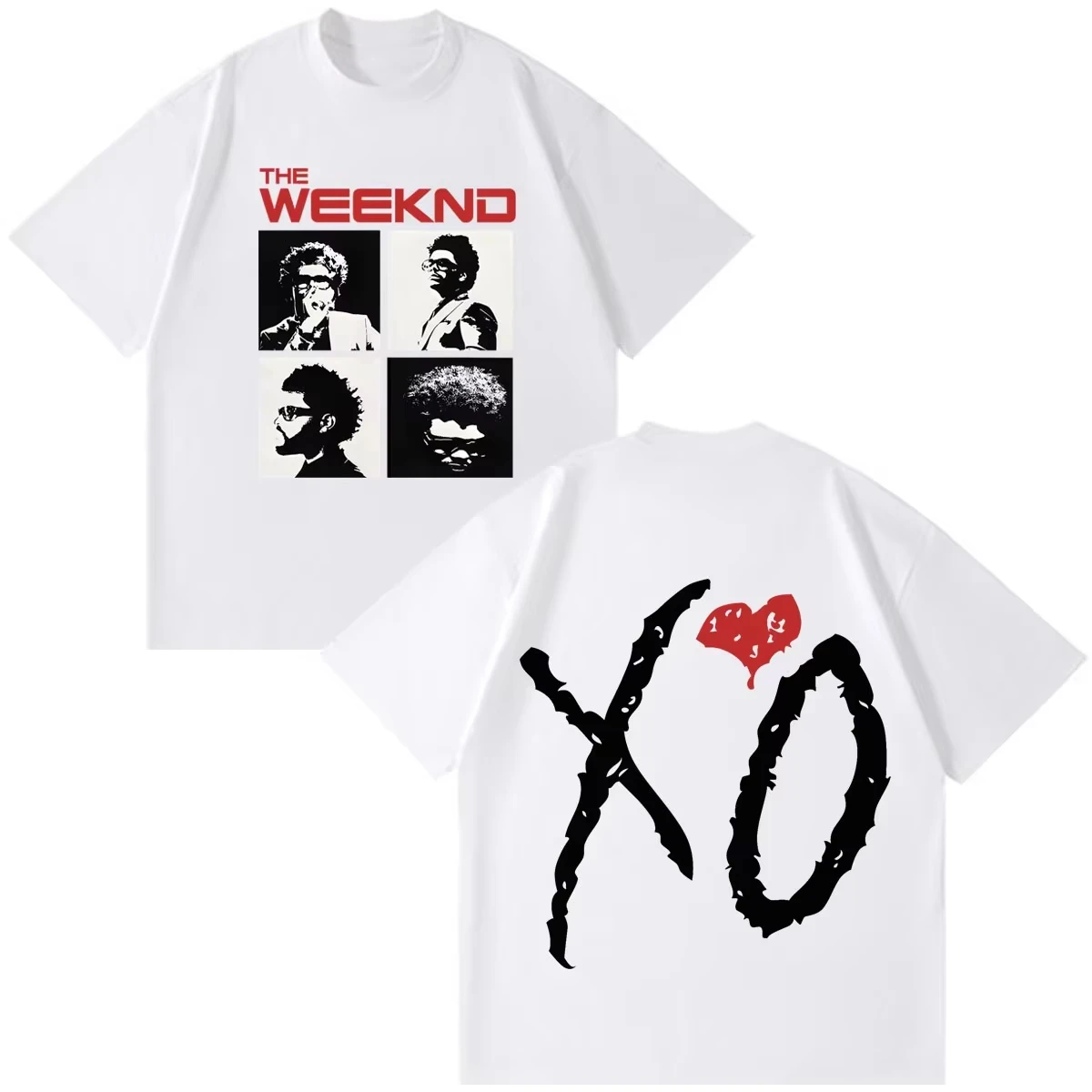 Unisex Crew Neck Casual T-Shirt With The Weeknd After Hours Til Dawn 2026 Tour Print, Harajuku Style Short Sleeve Top T-Shirt