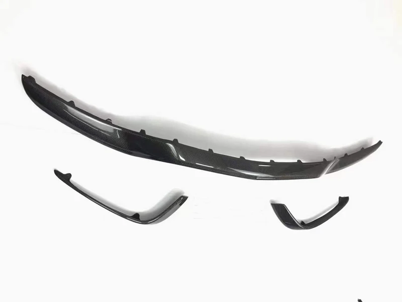W205 C63 Carbon Fiber Middle Lip Front Bumper Lip for Mercedes C-Class  W205 C63 2015-2021