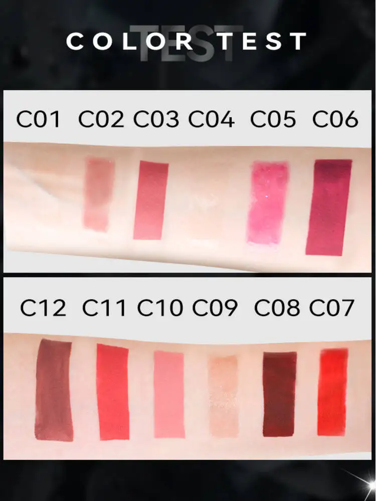 ลิปสติกเนื้อแมท MLSMILE 12 สี ไม่ติดแก้ว ลิปกลอสประกายมุก สีลิปบาล์ม รุ่นใหม่ ปี 2025