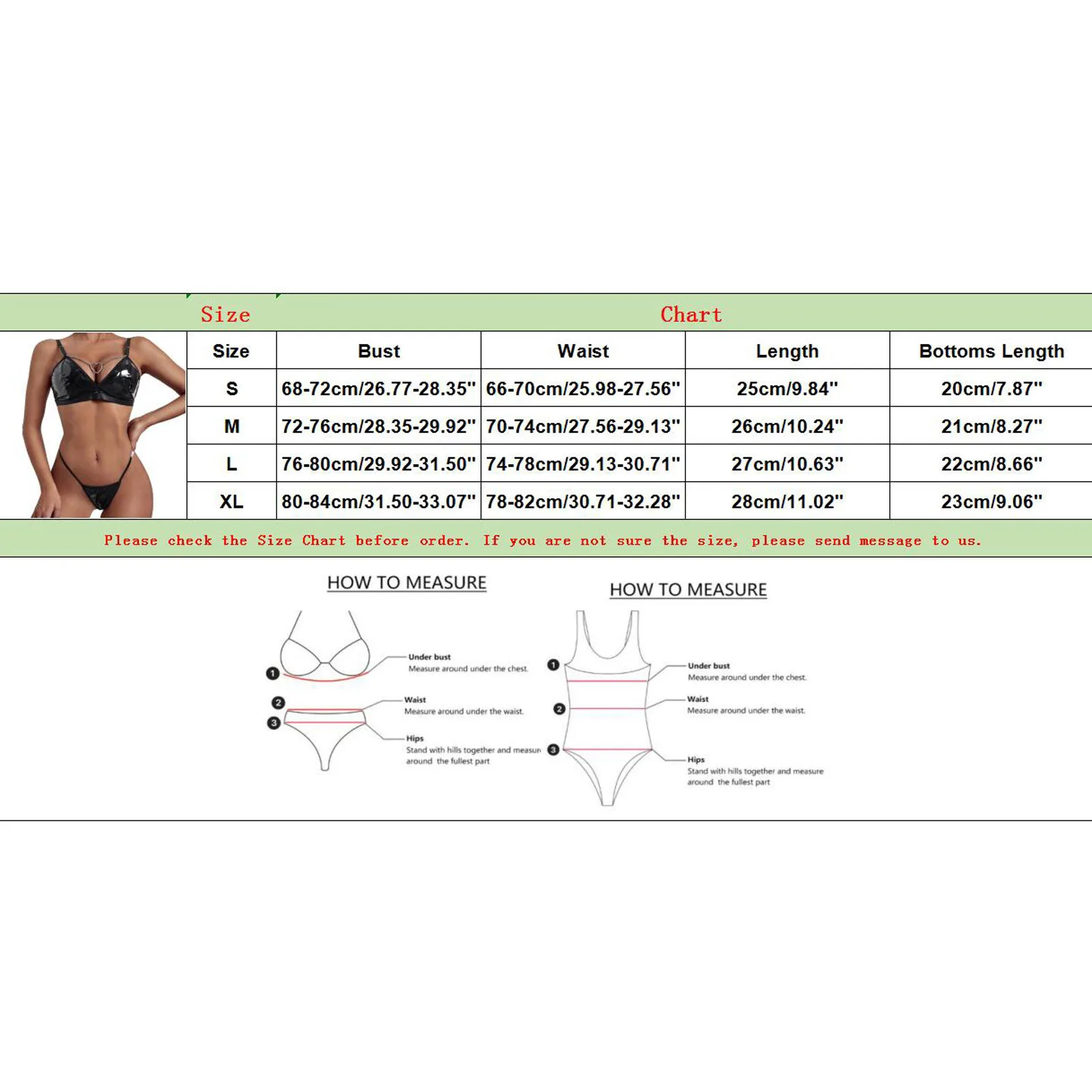 Leather Lingerie Set Women Underwire Two Piece Underwear Chain Linked Push Up Bras G-String Briefs Seamless Clubwear Lenceria