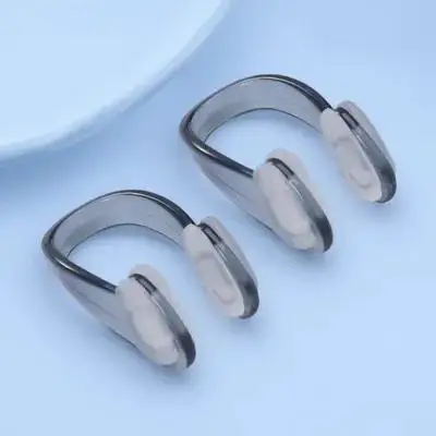 

2pcs Swimming Nose Clip Reusable Tpe Padded Comfortable For Adult Tear Resistant Sturdy Swim Accessory Earplug Set