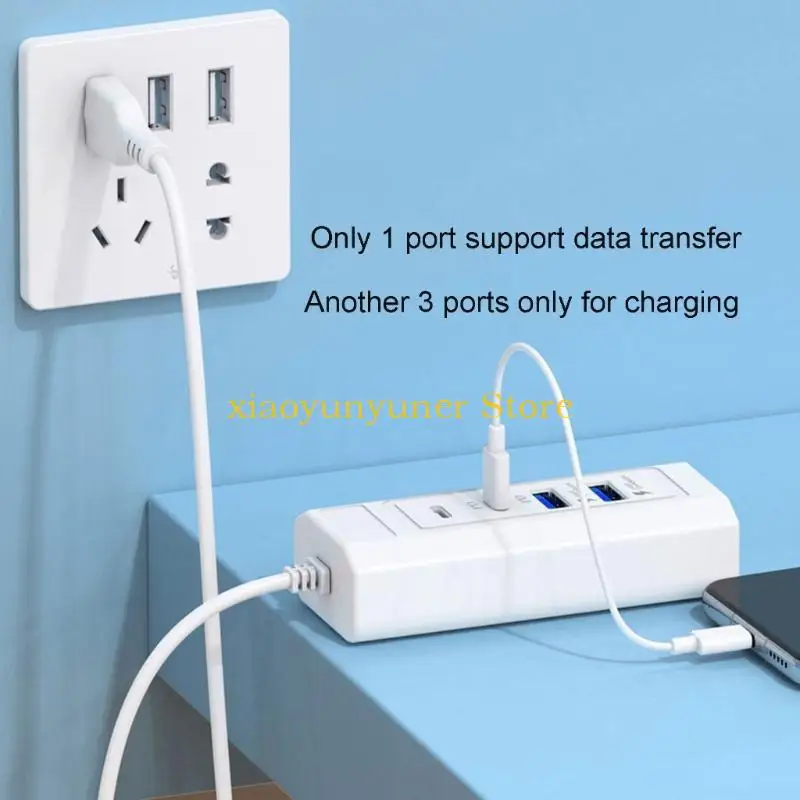 P9JB Portable USB Hub With Double PD And USB Ports For Charging Multiple Devices Simultaneously