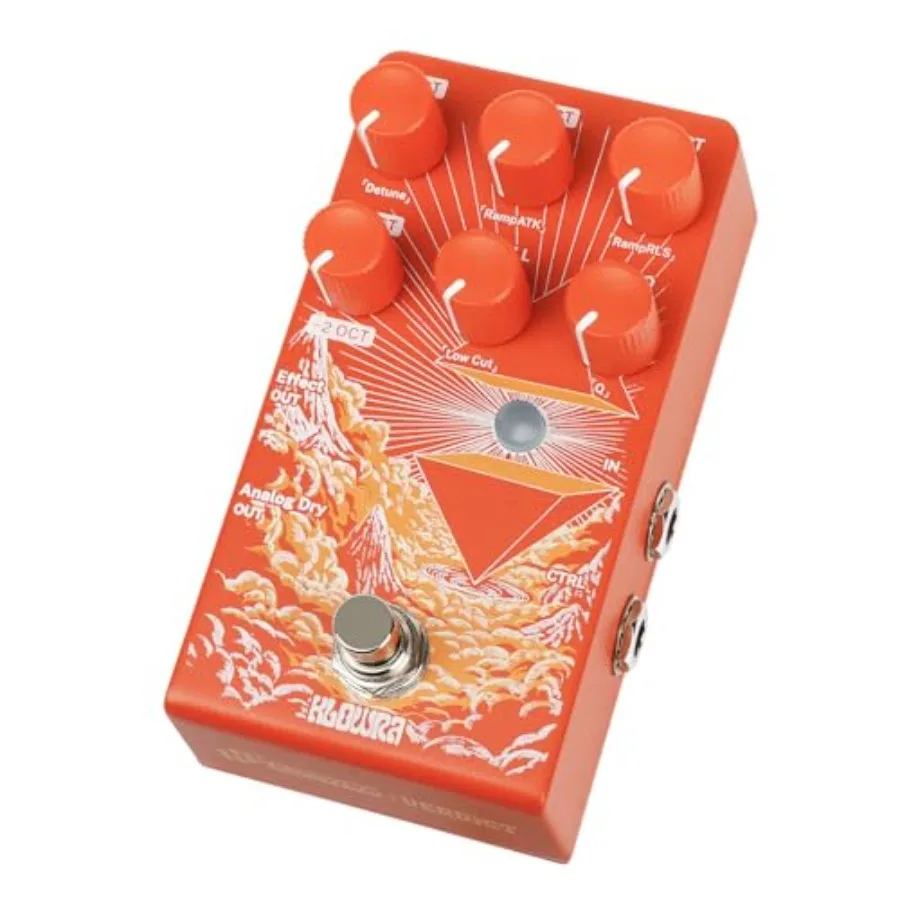 

Guitar Bass pitch shifter pedal: polyphonic octave, synth/organ/cello emulation, analog dry-through, zero tone loss, freeze/swe