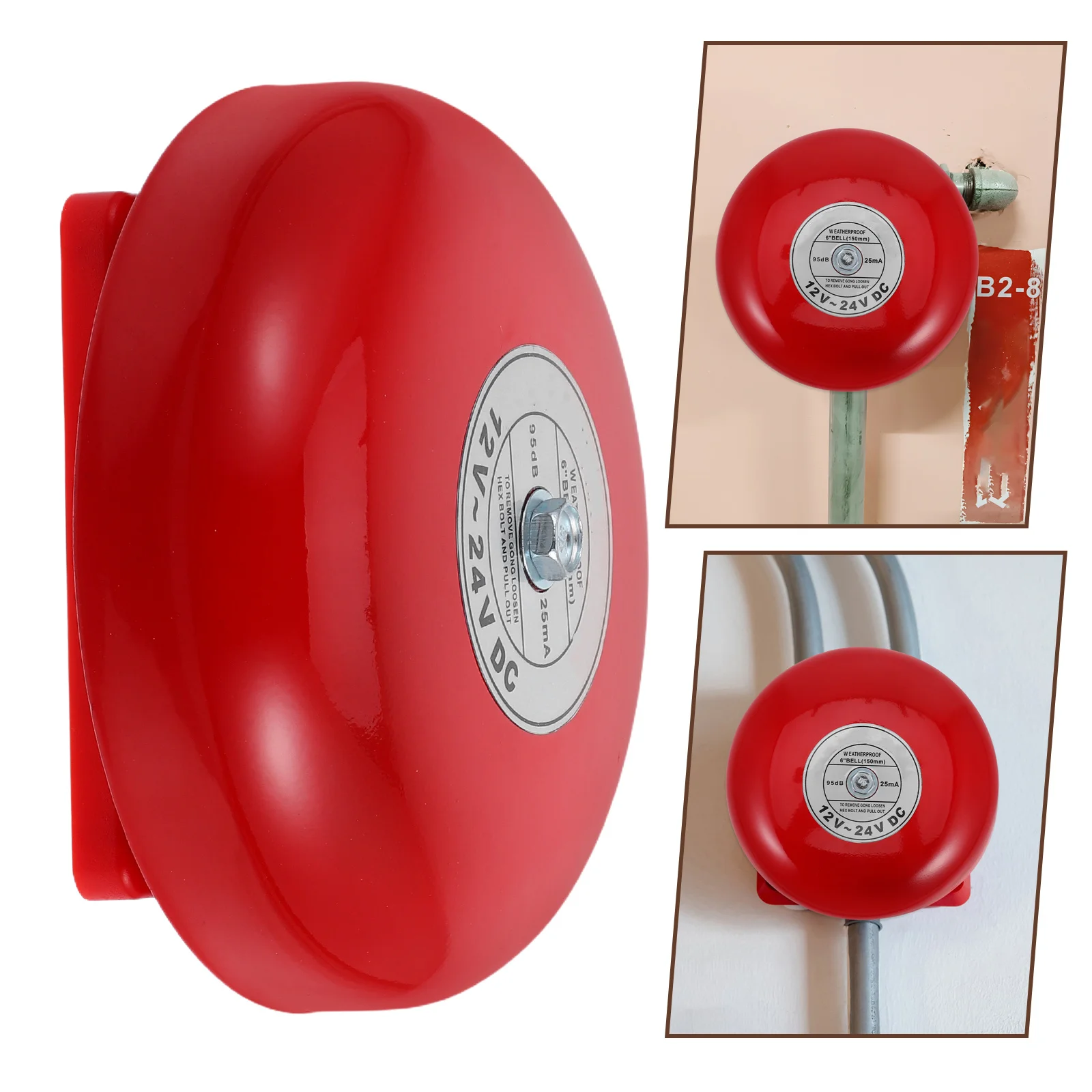 

Elevator Bell Waterproof Electric Alarm For Industrial School Loud Doorbell Chime Fire Safety Alert Plastic Construction