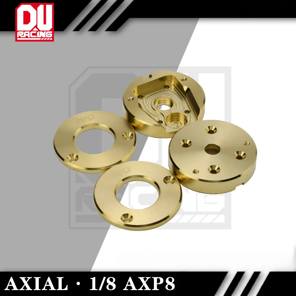 

ADU RACING Brass Counterweight for AXIAL 1/8 AXP8 Front and Rear Door Bridge Brass Edge Cover Counterweight Block