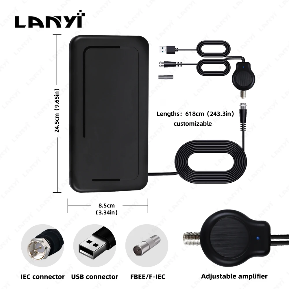 2024 Newest Tv Antenna  For All Tv Indoor Strong Signal 10000 Miles 30Dbi Booster Hd Rv Receiver Digital Outdoor Antenna Global