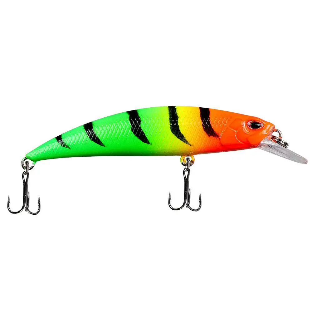 5pcs Boxxed Fishing Lure 9g/7cm Sinking Minnow Lure Hard Bait Fishing Gear 3D Eyes With 2 Trible Hook